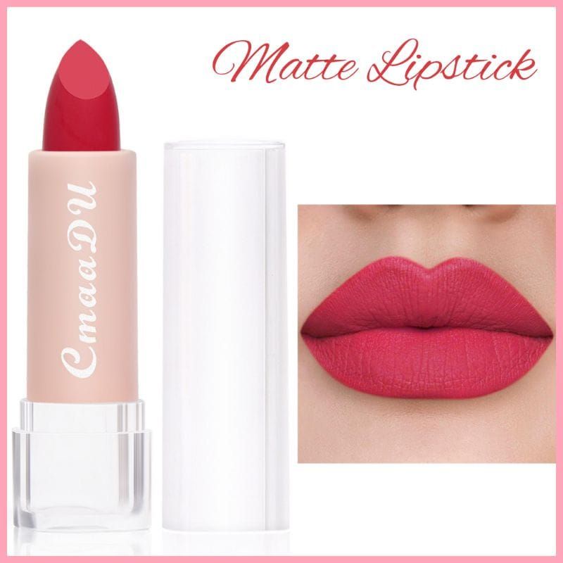 Bundara.id Ko-188 Waterproof Matte lipstick Cmaadu Lipstik Matte anti air