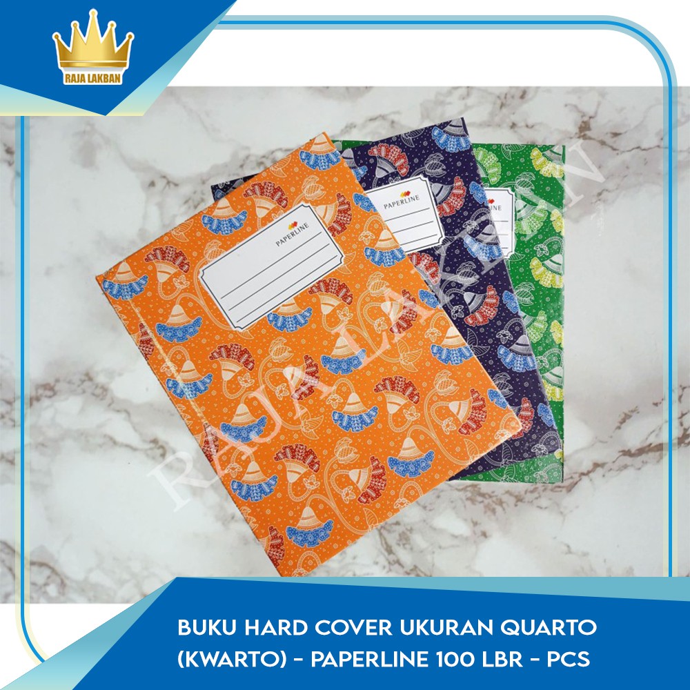 

Buku Hard Cover Ukuran Quarto (Kwarto) - okey 100 LBR/pc