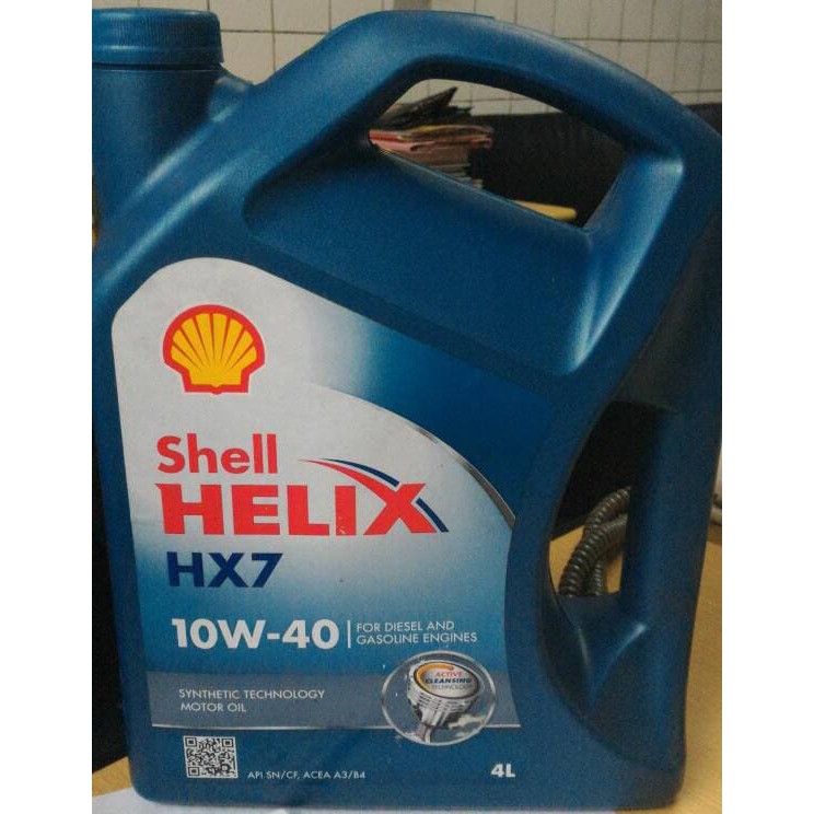Oli Shell HX7 SAE 10w/40 Galon 4 Liter