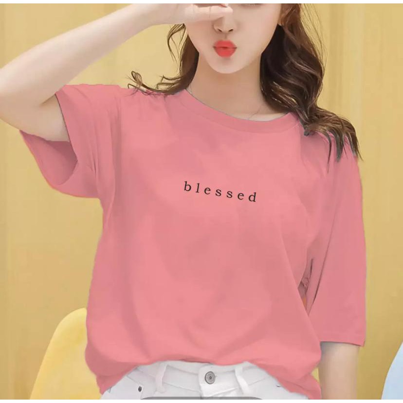 ✅ COD - KAOS OBLONG WANITA BAJU DISTRO CEWEK ATASAN WANITA MURAH LENGAN PENDEK  SPANDEK TEBAL-1