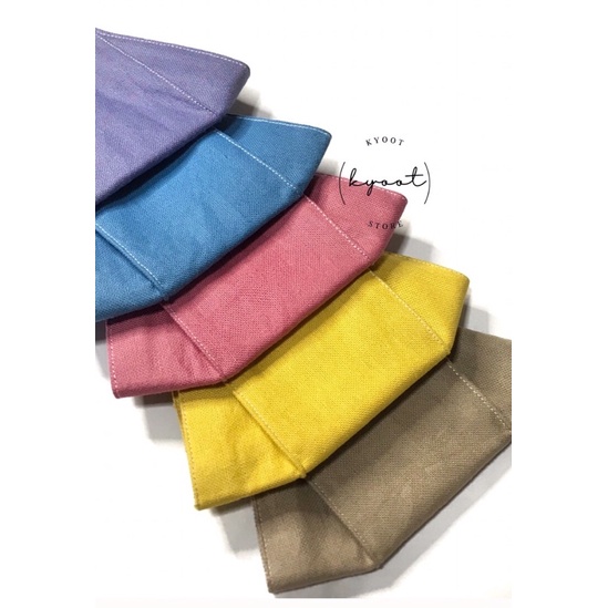 Masker Kain 3D Warna Polos Dewasa / Masker Kain 3D Candy Color / Masker Kain