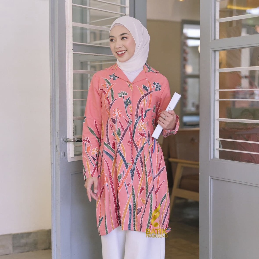 Baju Batik Wanita| Batik Tulis Motif Fara| Tunik Bahan Katun