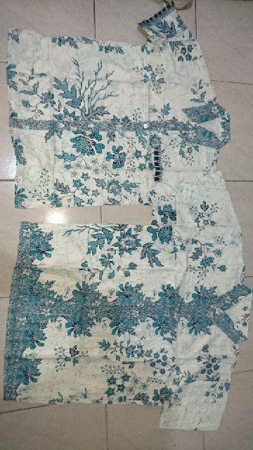 Gamis Syari Atasan Couple Sarimbit Batik Pita Melati