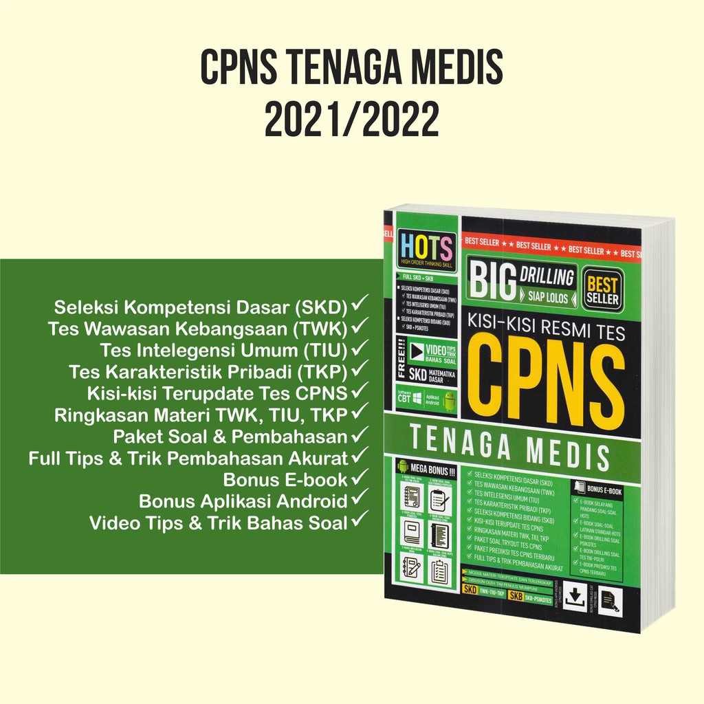 Buku Cpns 2021 Buku Tes Cpns Hots Big Bank Drilling Kisi Kisi Resmi Tenaga Medis Terupdate Terkini Shopee Indonesia