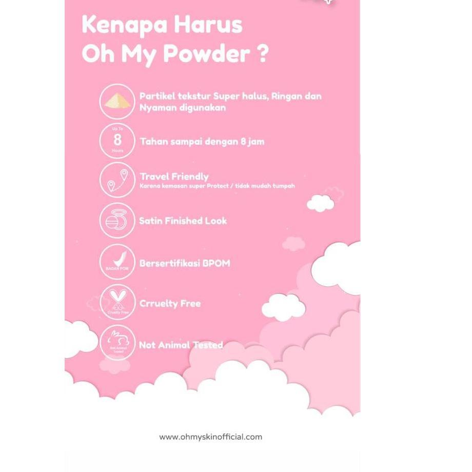 ☄️Awas!!! [DIST RESMI] [BPOM] OHMYSKIN OH MY POWDER BEDAK TABUR | BEDAK OH MY SKIN | LOOSE POWDER | 