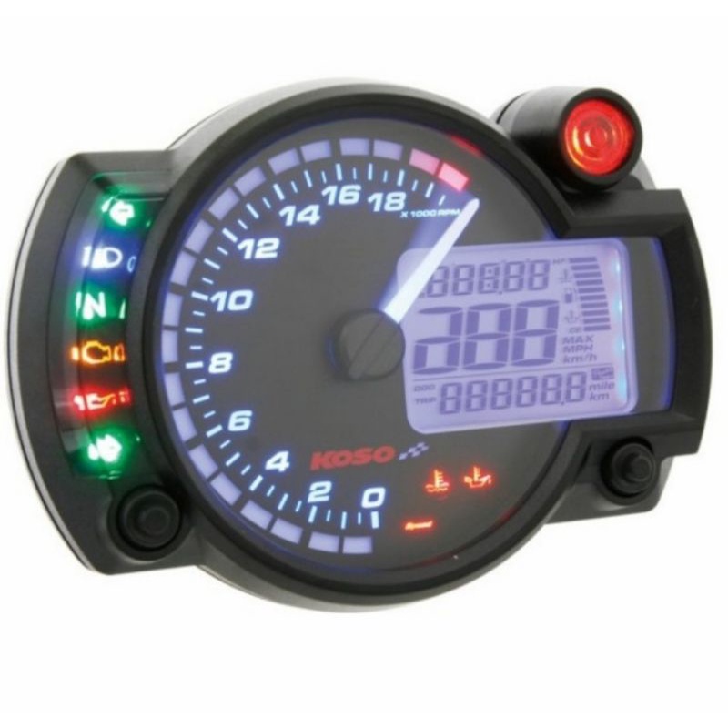 Speedometer Digital KOSO RX2N Original , 8 Lampu Latar