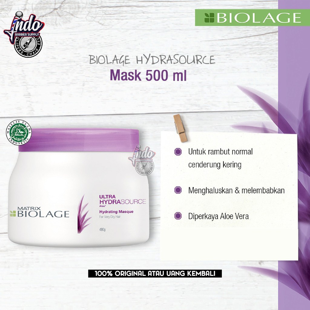 Matrix Biolage Hair Mask (Masker Rambut) Ultra Hydra Source 500ml