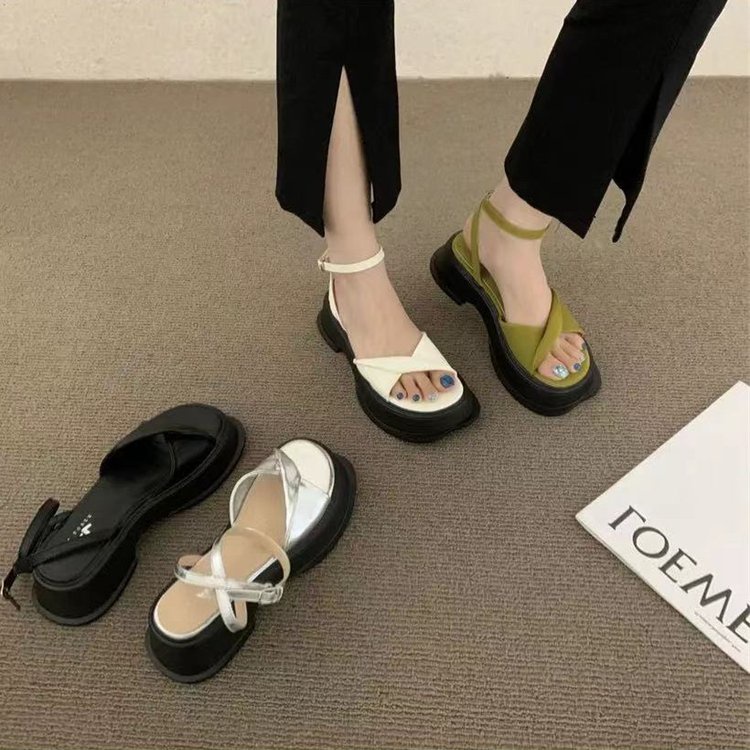 M87 Sandal hak tinggi wanita, sepatu wanita, must-have panas,tinggi 5CM