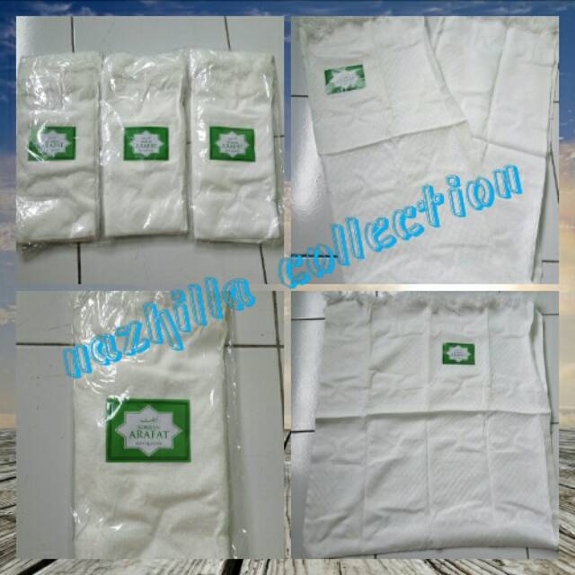 Sorban Arafat putih polos