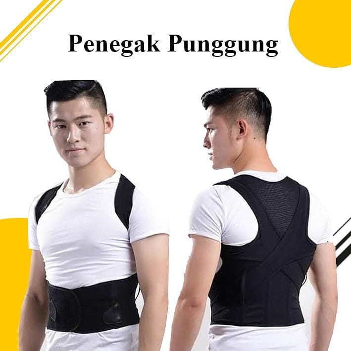 BABAKA KORSET POSTURE CORRECTOR Penegak Punggung Badan Penyangga Punggung Alat Terapi Bahu Pundak Terapi Tulang Belakang Korset Anti Bungkuk Penegak Badan