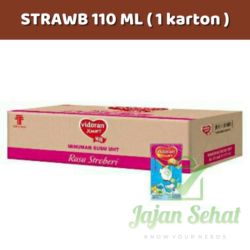 Vidoran Xmart Susu UHT 110ml 1 karton Isi 40 Pcs