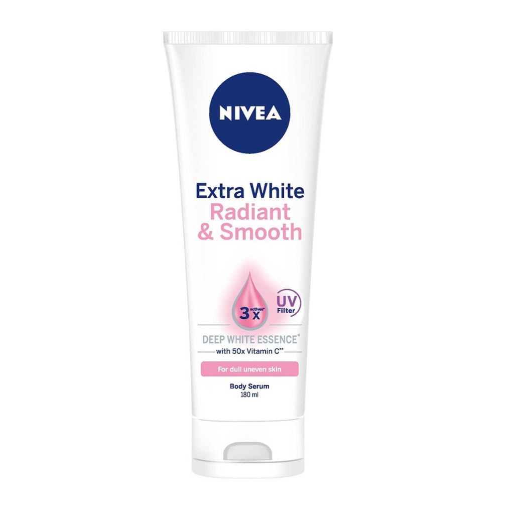 NIVEA Extra White Body Serum 180ml RADIANT AND SMOOTH BPOM