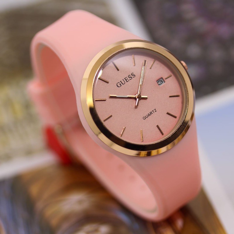 GUESS RUBBER JAM TANGAN WANITA