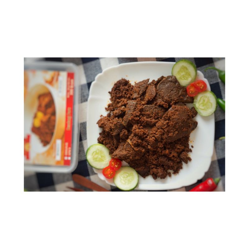 

Restu Mande Rendang Paru Sapi Kering Asli Padang Khas Minang 200gram