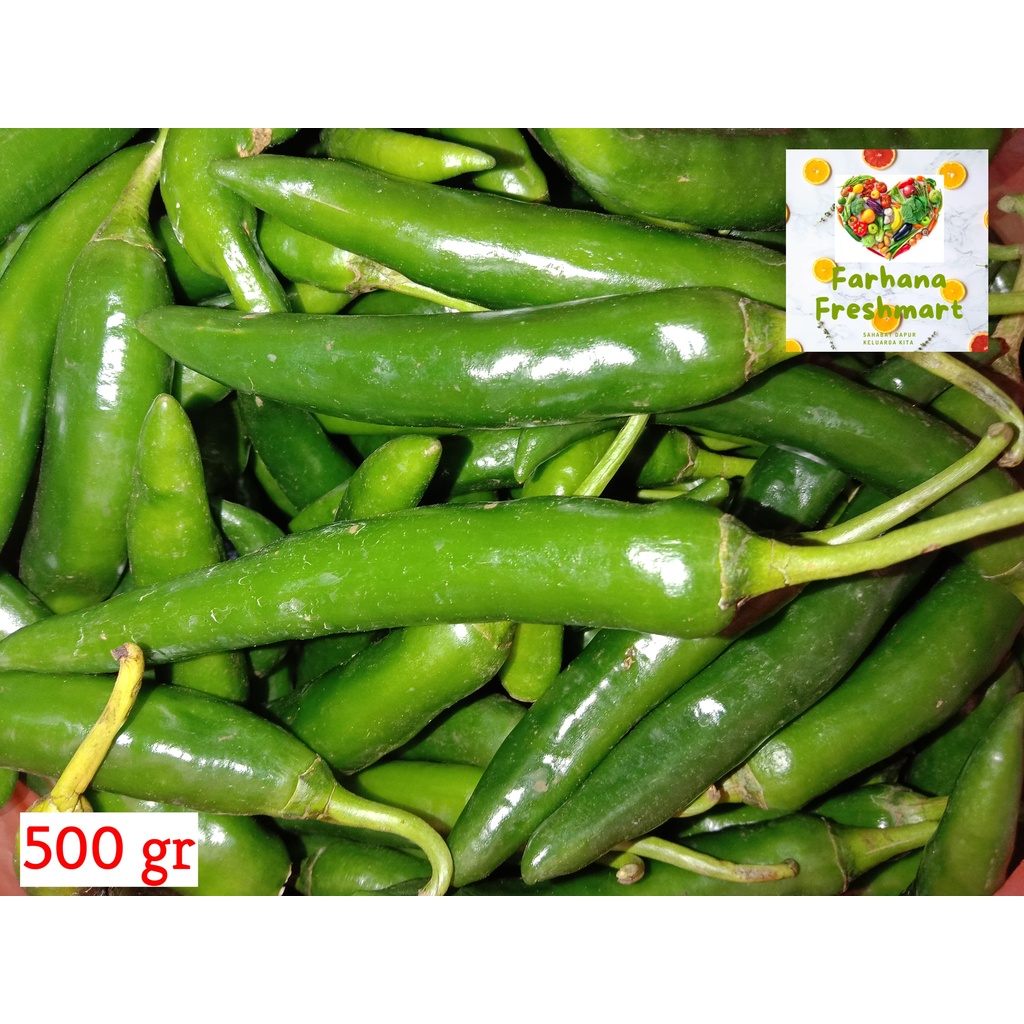 

JUAL MURAH CABE HIJAU BESAR / TW 500 GR