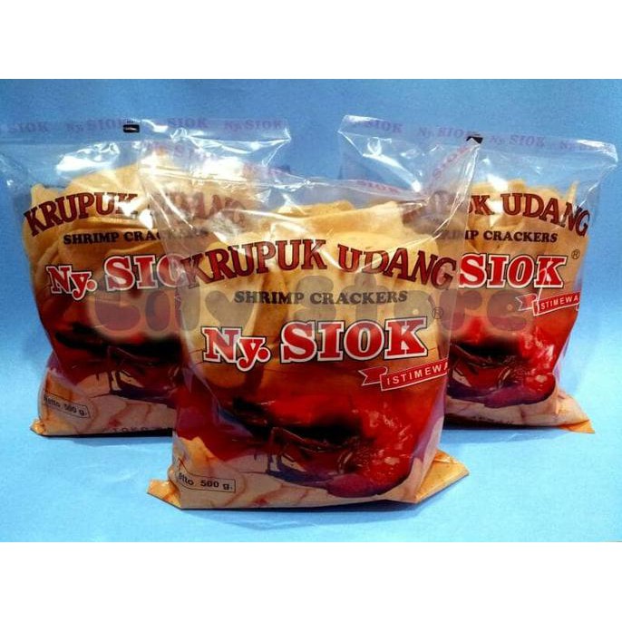 

Best Seller Kerupuk / Krupuk Udang Ny Siok / Saerah Oval Istimewa 500gr