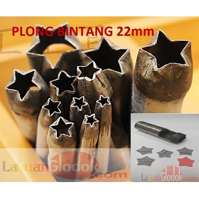 

Alat Membuat Lubang 22mm/Plong bunga bintang 22mm/plong bintang 22mm/Pembolong Bintang 22mm