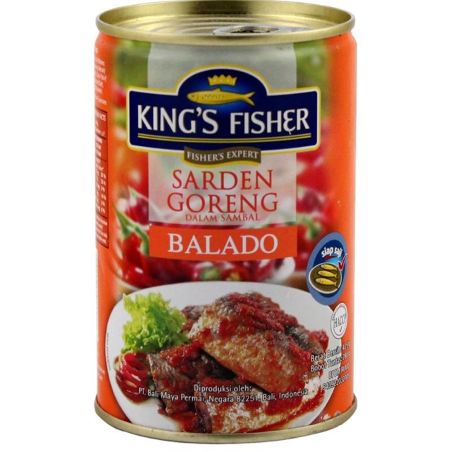 

King's Fisher Sarden Goreng Balado 425G