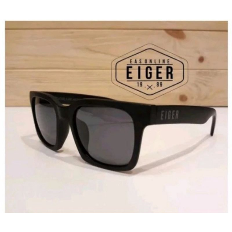 Eiger Rollick sunglass Kacamata Polarized Pria Original Outdoor - Hitam