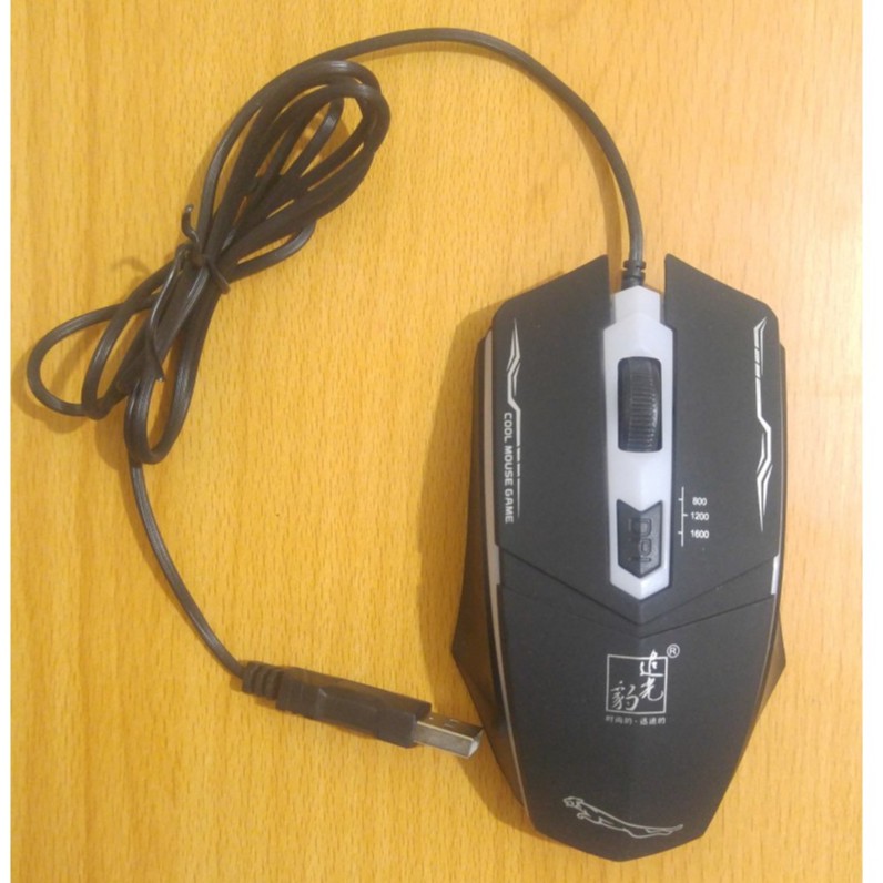 MOUSE GAMING 4 DIGIT LED (7 LAMPU) LEOPARD 199 / MOUSE GAMING MURAH