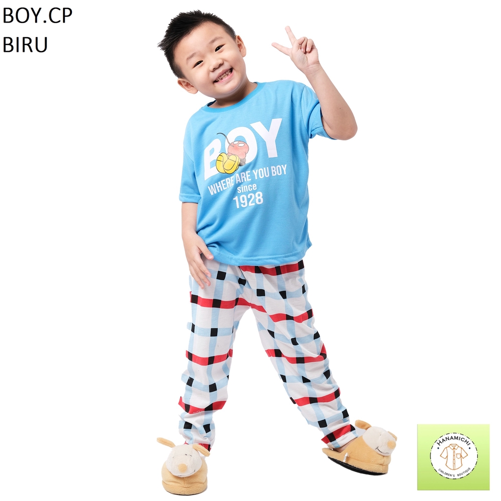 Hanamichi BOY.CP Baju Tidur Anak Lengan Pendek