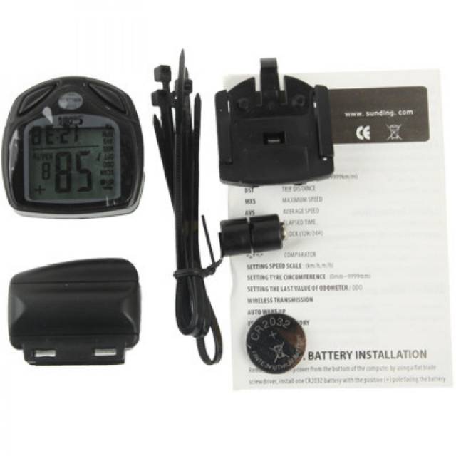 Speedometer Sepeda Wireless Display LCD Waterproof Anti Air