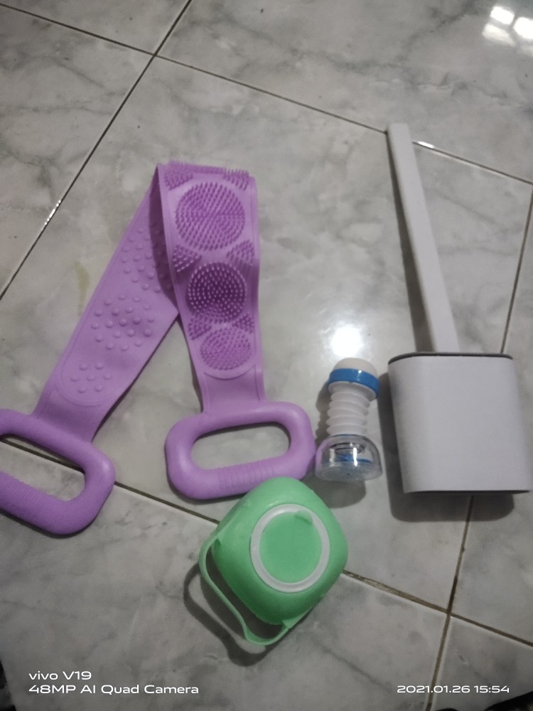 Fortune | Toilet Brush Silicon / Sikat Wc Silikon Warna Random