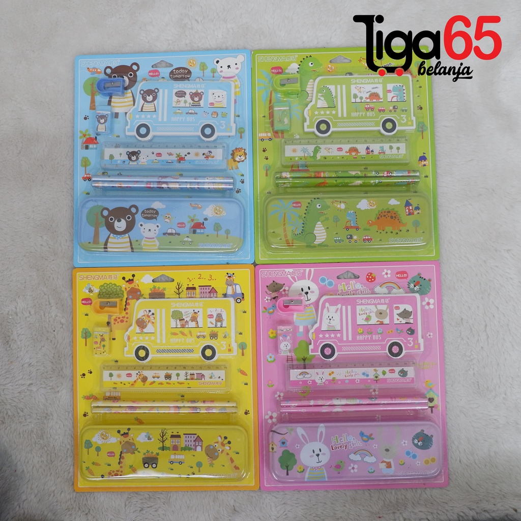 365 STATIONERY SET #41183 Buku &amp; Alat Tulis Anak / Karakter Fancy Gambar Lucu