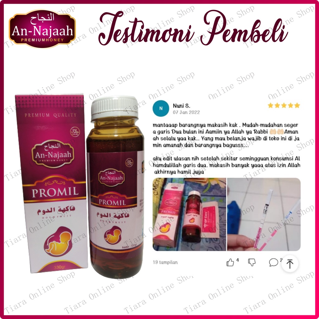 Madu PROMIL Zuriat Plus Kurma Muda Suami Istri | GRATIS 1 TES PACK | Ganti Kemasan Madu Prenamil BPOM |Madu Zuriat Plus Untuk Program Hamil Untuk Pria dan Wanita