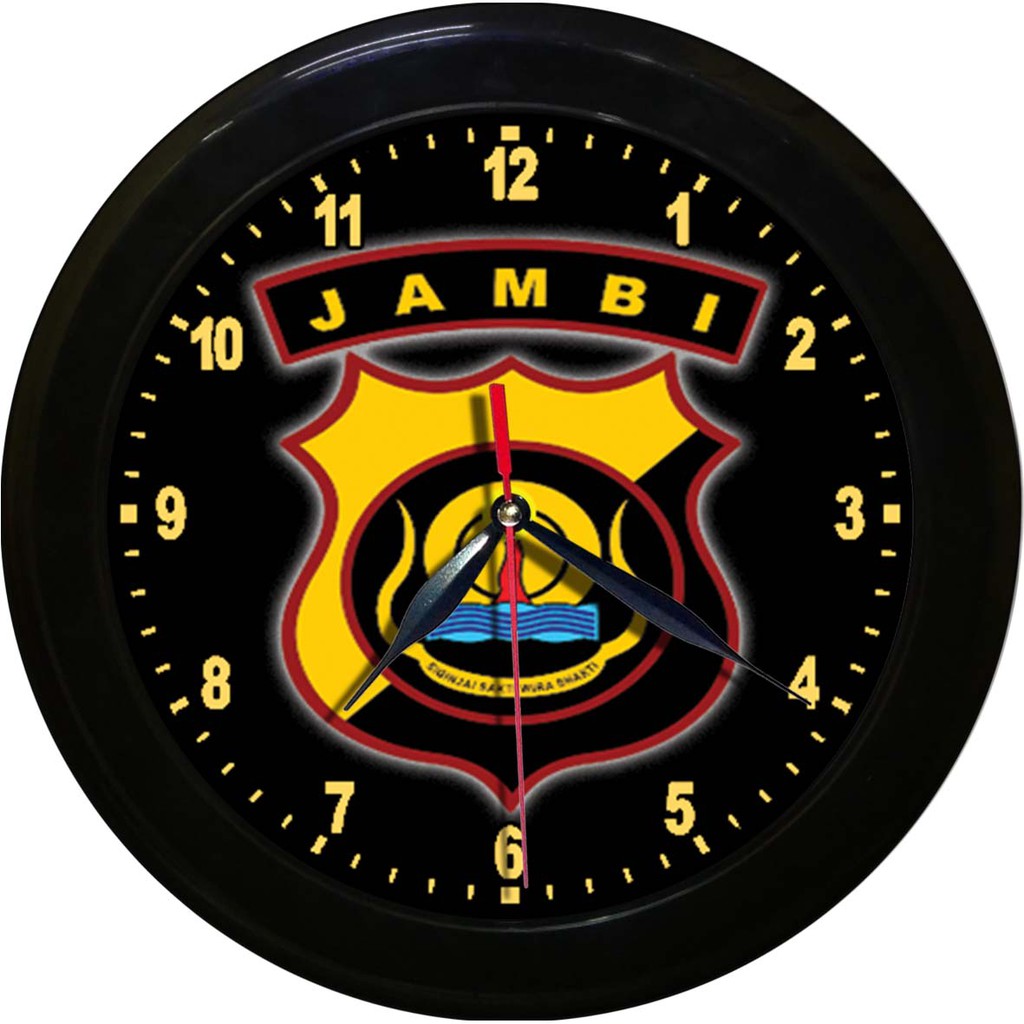 JAM DINDING POLDA JAMBI  (DIAMETER 30 CM)