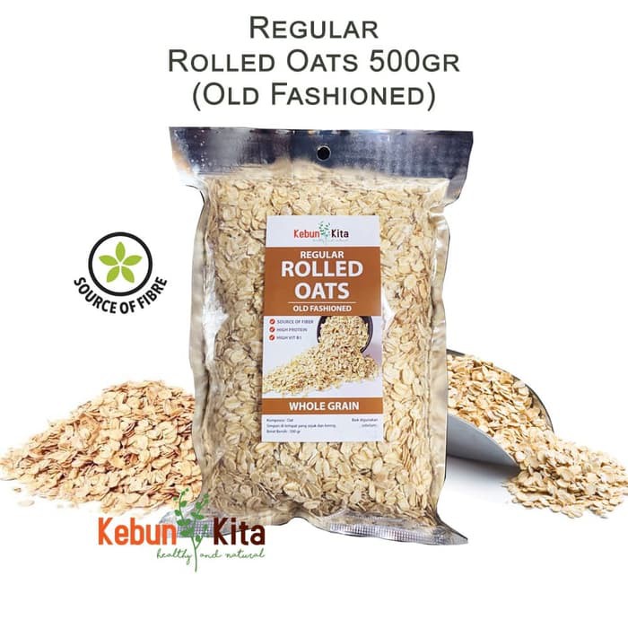 

Eksklusif Oatmeal 500gr ( Reguler Rolled Oat Meal ) Limited