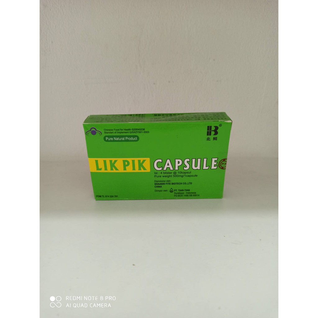 LIK PIK CAPSULE 40 KAPSUL OBAT KOLESTROL