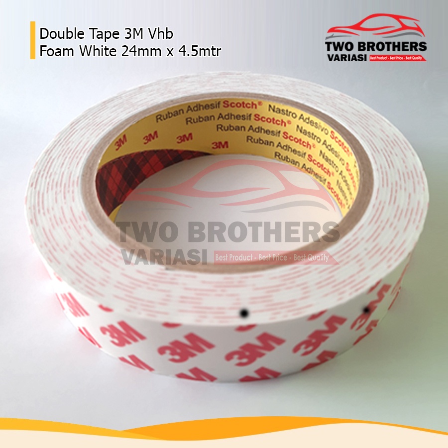 Double tape 3M foam White 24mm x 4mtr