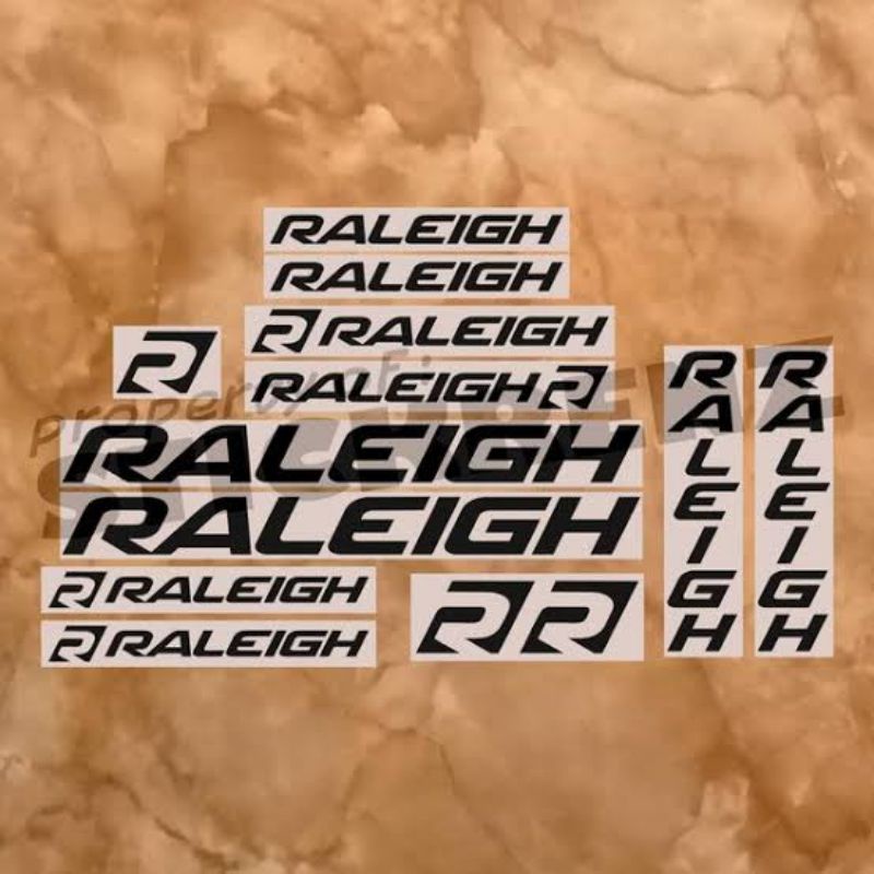 Cutting Sticker Sepeda Onthel ,Sepeda Ontel Raleigh 1 Sett
