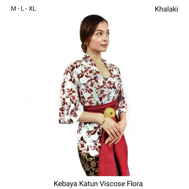 Kebaya Katun Rayon Viscose Kutubaru Flora