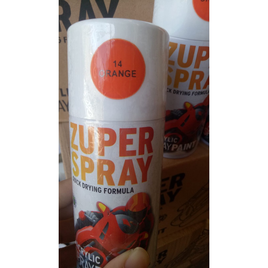 cat semprot pilok pilok zuper orange 14 150cc zuper spray orange 14