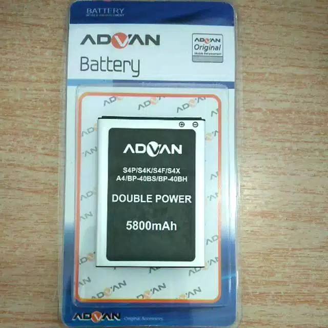 Batre bt Advan S4P S4X A4 S4F  BP40BH  BP40BS  original  5800mah