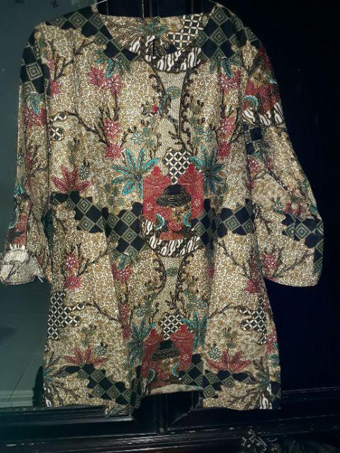 Atasan Batik Dolby Dolbi Dobby Doby Tenun Sutra Tulis Halus