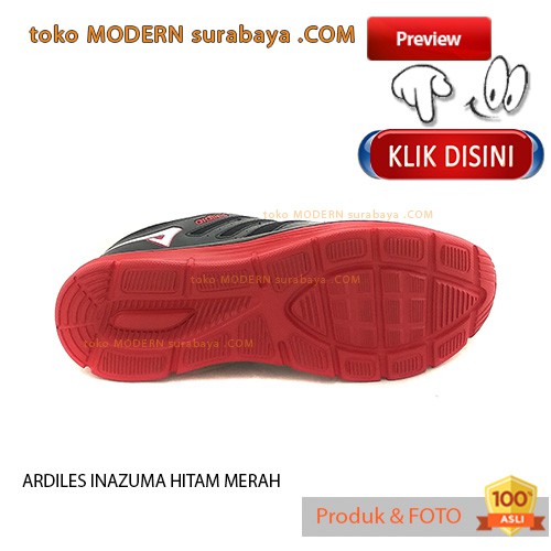 ARDILES INA ZUMA BLACK RED sepatu pria kets running casual sneakers