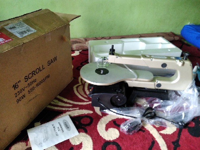 Mesin Scroll Saw 16inch Essen Kecepatan Bisa Diatur