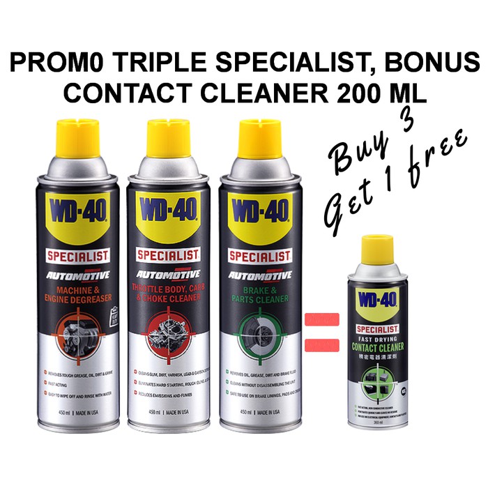 WD40 Carburator Cleaner+ME Degreaser (Heavy Duty)+Brake Cleaner