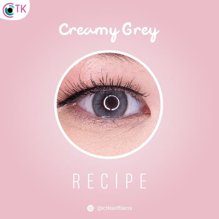 SOFTLENS RECIPE CREAMY GREY MINUS 14.5MM ( MINUS  -0.50 S.D -6.00 )