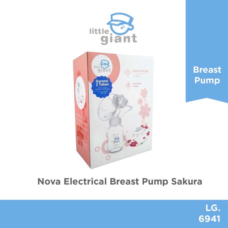 Little Giant Nova Electrical Breast Pump Sakura Edition FREE POWER BANK - Pompa Asi Elektrik