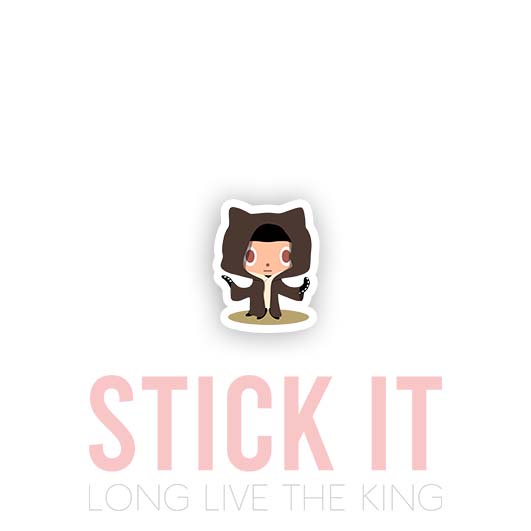 

Stiker sablon setrika DTF kaos baju sticker vinyl github programmer 72