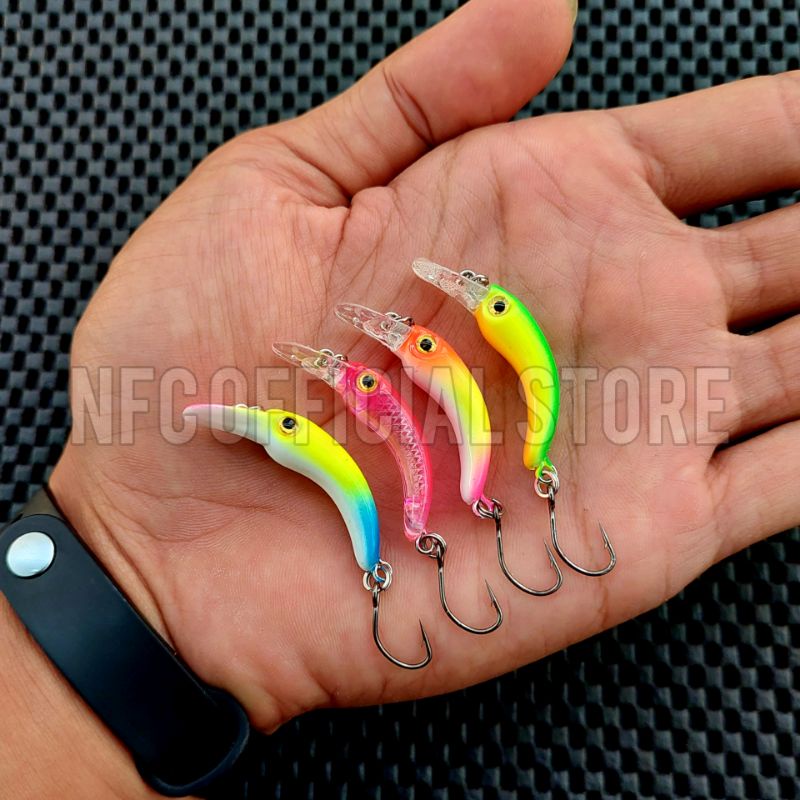 Micro lure 4 cm 1,5 gram Mini crankbait Rekomendasi untuk ultralight casting