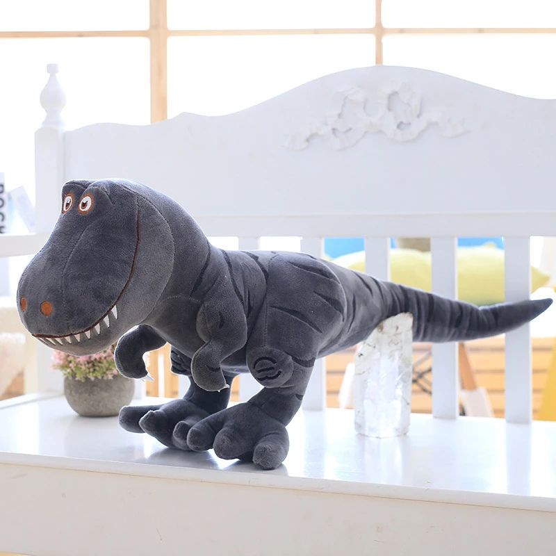 55cm Mainan Dinosaur Plush Toys Cartoon Tyrannosaurus Cute Stuffed Dolls for Kids Boys Gift Boneka