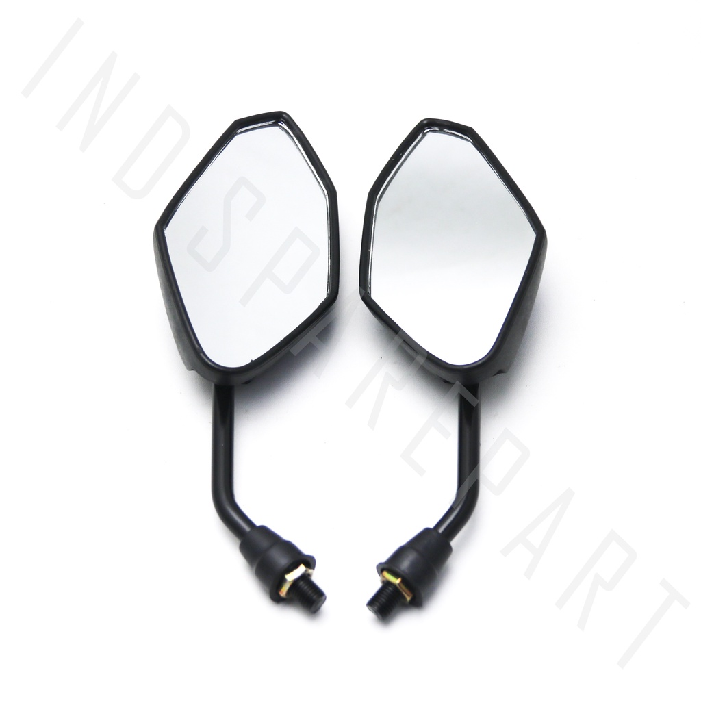 Spion-Sepion-Kaca Mirror-Cermin Kiri Kanan Set Variasi Semua Jenis Motor Honda Drat Kanan Baut 14 Putih-Merah-Biru-Hitam Beat/Vario/Scoopy/Spacy/Revo/Grand/Supra/PCX/Tiger/CB 100/Blade/Legenda