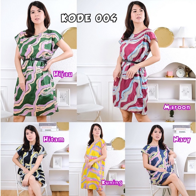 Godiva96 - DASTER MIDI RAYON BALI / DASTER IBU MURAH TERKINI BAHAN SEJUK / BUSUI / PIYAMA / BAJU TIDUR WANITA MEDAN