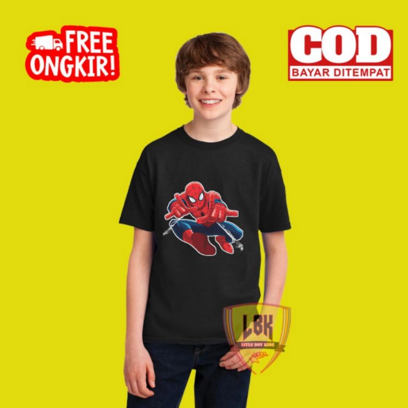 KAOS ANAK SPIDERMAN / BAJU ANAK SPIDERMAN / BAJU KAOS ANAK SPIDERMAN TERBARU