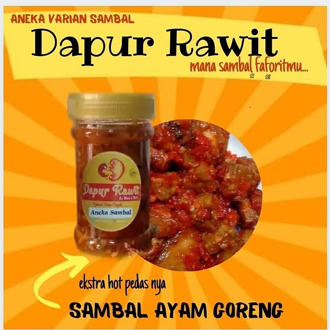 

SAMBAL AYAM GORENG / SAMBAL PEDAS RAWIT / PROMO MURAH / TAMI STORE 14
